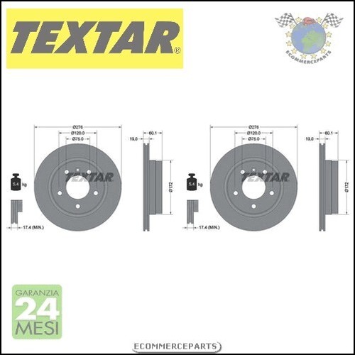 Dischi freno textar pro - 2x,